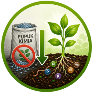 mengurangi ketergantungan pupuk kimia